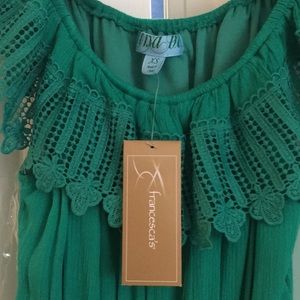 Kelly green romper from Francesca’s BRAND NEW